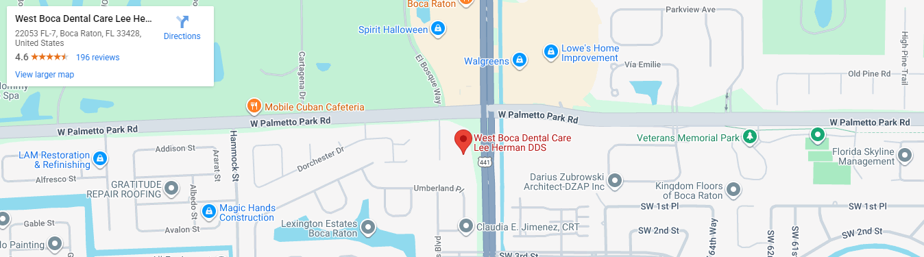 West Boca Dental Care map
